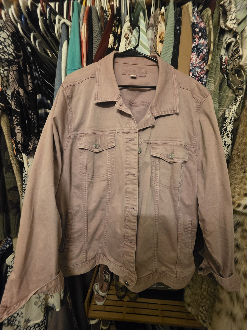 Maurices Dusty Mauve Jean Jacket